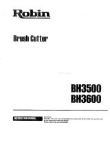 Robin BH3500 and BH3600 Owner's manual