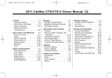 Cadillac 2011 CTS Sedan Owner's manual