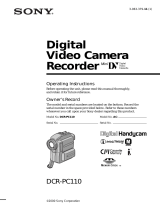 Sony DCR-PC110 User manual
