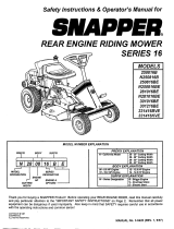 Snapper 301016BE Owner's manual