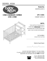 Dorel Home Furnishings CRIB CHANGER COMBO 2 IN 1 CRIB Owner's manual