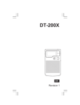 Sangean DT-200X User manual
