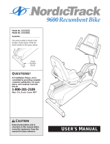 NordicTrack 9600 INCLINE TRAINER User manual