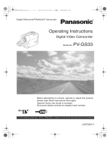Panasonic PV-GS33 Operating instructions