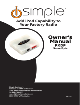 PAC PXDP SoundByte Owner's manual