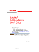 Toshiba A45 S130 - Satellite - Celeron 2.8 GHz User manual