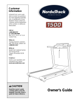 NordicTrack PowerTread 1500 User manual