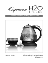 Capresso H2O PLUS #259 User manual