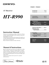ONKYO HT-R990 Owner's manual