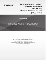 Samsung 2016 Soundbar w/ Wireless Subwoofer User manual