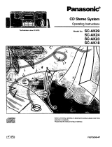 Panasonic SC-AK24 Owner's manual