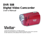 Vivitar DVR 508HD User manual