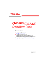 Toshiba G35-AV650 User guide
