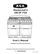 AGA Masterchef 2 Dual Fuel Owner's manual
