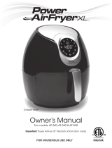 Power AirFryer XL COMINHKPR129421 User manual
