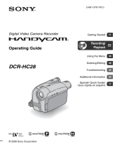 Sony DCRHC28 User manual