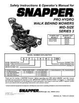 Snapper SPLH153KW User manual