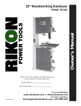 Rikon Power Tools 10-340 User manual