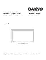 Sanyo LED-32XR11F User manual