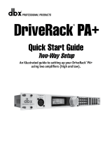 dbx DriveRack PA+ Quick start guide