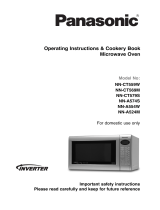 Panasonic Combination Touch Microwave NN-CT585S Owner's manual