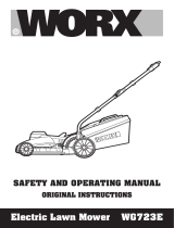 Worx WG723E Corded Electric Lawnmower User manual