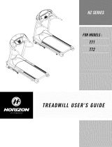 Horizon Fitness T72 User manual