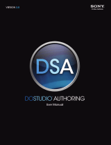 Sony DoStudio Authoring 3.0 User manual