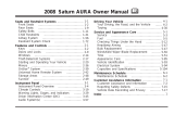 Saturn 2008 Aura Owner's manual