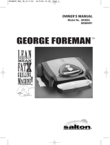 George Foreman GR38SIL User manual