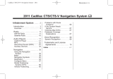 Cadillac 2011 CTS-V Sports Sedan Navigation Manual