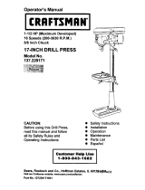 Craftsman 137229171 Owner's manual