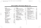 Cadillac XTS 2014 Owner's manual