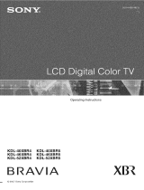 Sony KDL-40XBR4 Owner's manual