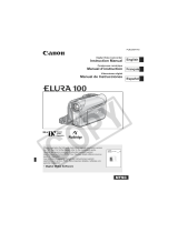 Canon Elura 100 User manual