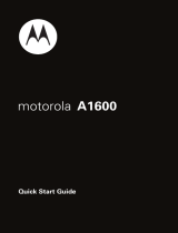 Motorola MOTOMING A1600 Quick start guide