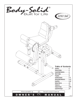 Body-Solid GCEC340 User manual