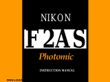 Nikon F2-AS Photomic Operating instructions