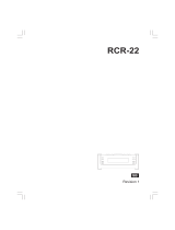 Sangean RCR-22 User manual