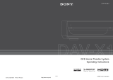 Sony DAVX1 User manual