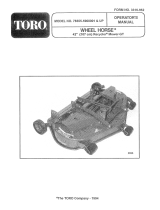 Toro 42" Recycler Mower User manual