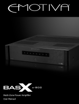 Emotiva BasX A-800 User manual