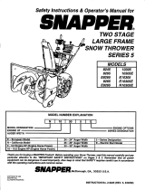 Snapper E9265 Owner's manual