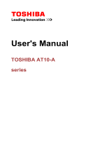 Toshiba AT10-A (PDA0FC-009002) User manual