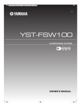 Yamaha YST-FSW100 Owner's manual