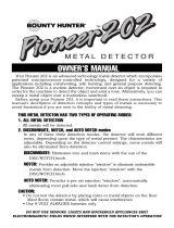 Bounty Hunter PIONEER 202 Owner's manual