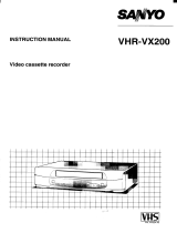 Sanyo VHR-VX200 User manual