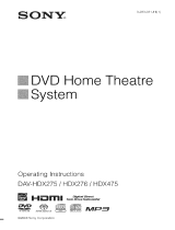 Sony DAV-HDX275 Owner's manual