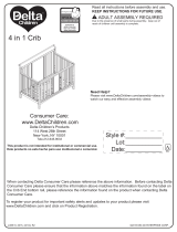Delta Children Bennington Sleigh 4-in-1 Crib Assembly Instructions