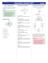 Casio 5427 Operating instructions